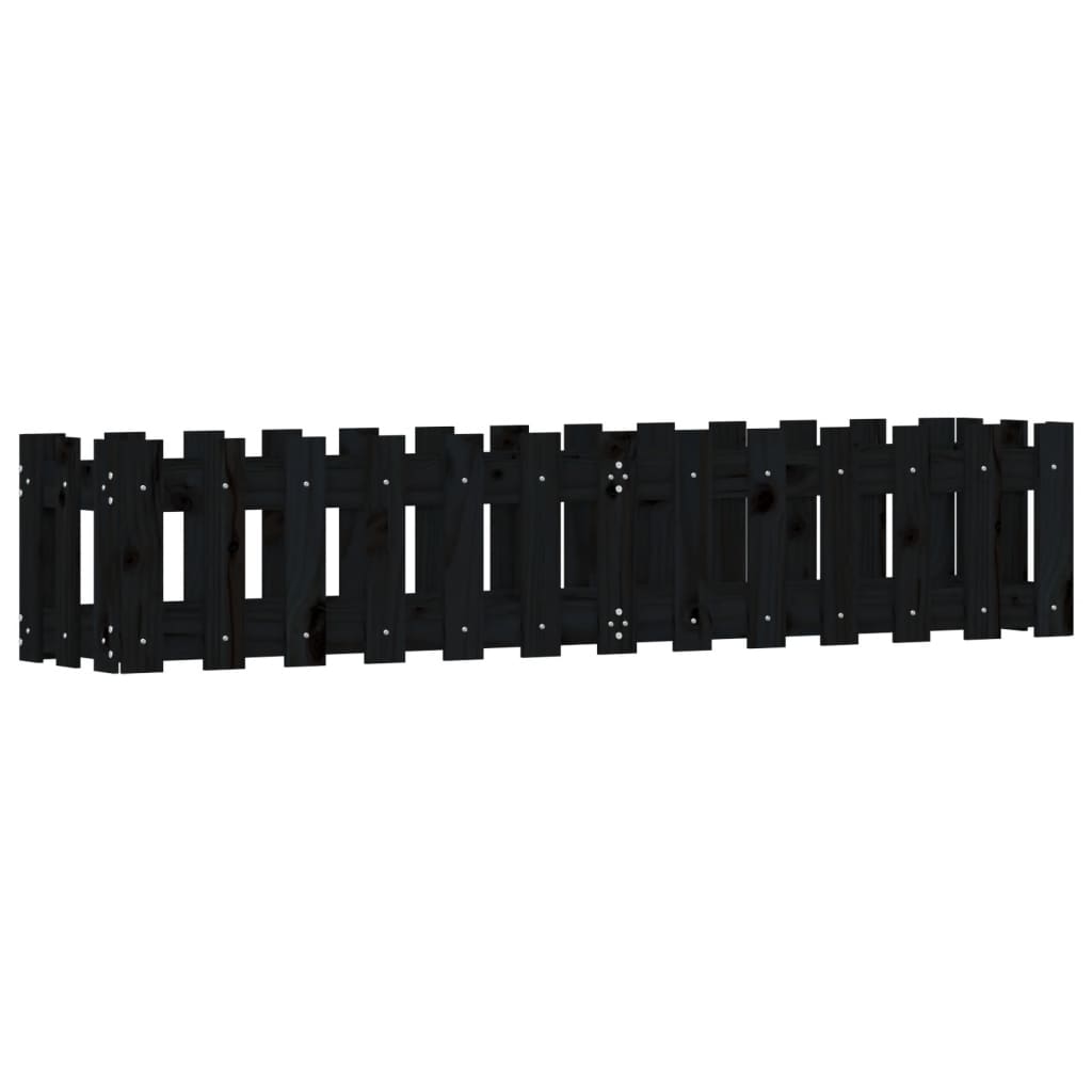Vidaxl Planter Insent HEK Design 150x30x30 cm fyrretræ sort