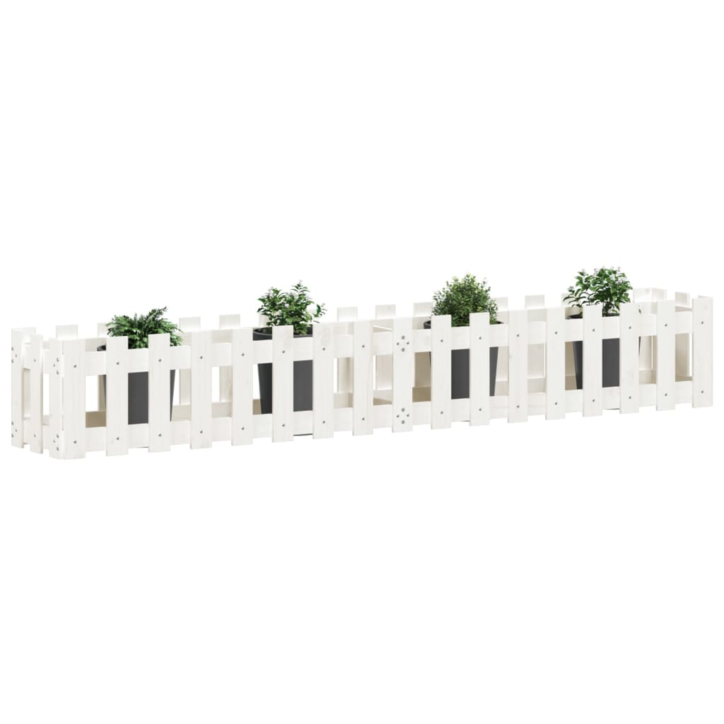 Vidaxl planter Insent HEK Design 200x30x30 cm fyrretræ med hvid