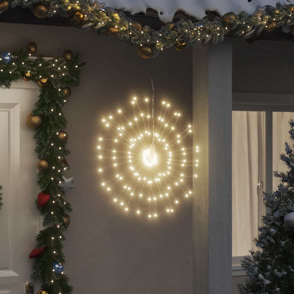 Vidaxl julebelysning fyrværkeri 140 Warm -White LED'er 17 cm
