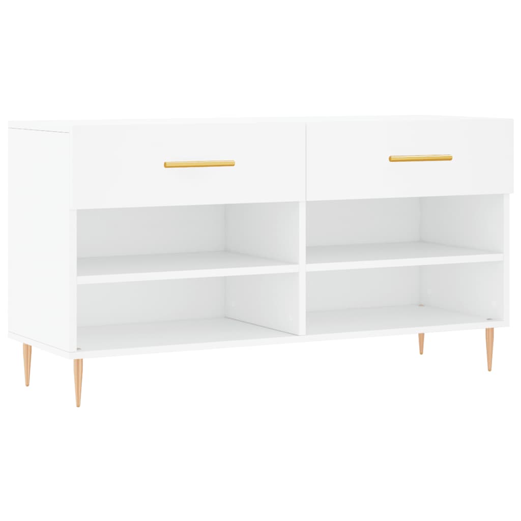 Vidaxx Shoe Bench 102x35x55 cm konstrueret træhvide