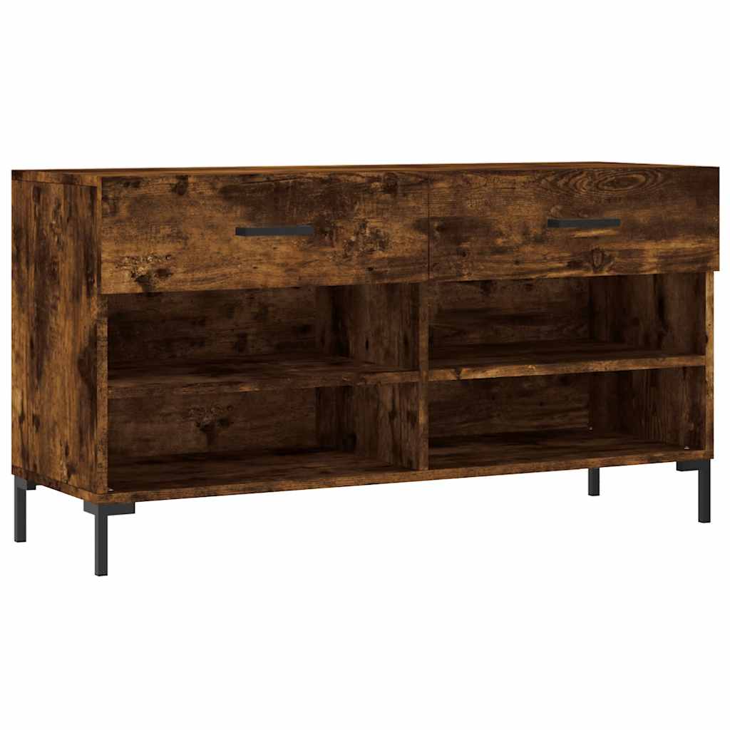 Vidaxx sko bænk 102x35x55 cm forarbejdet træ, røget eg