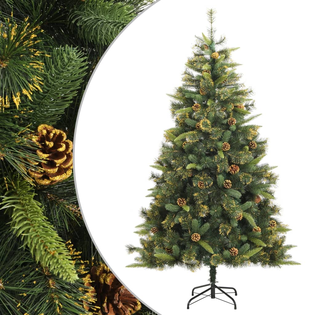Vidaxl Kunstkerstboom med hængsler og fyrretræer 180 cm