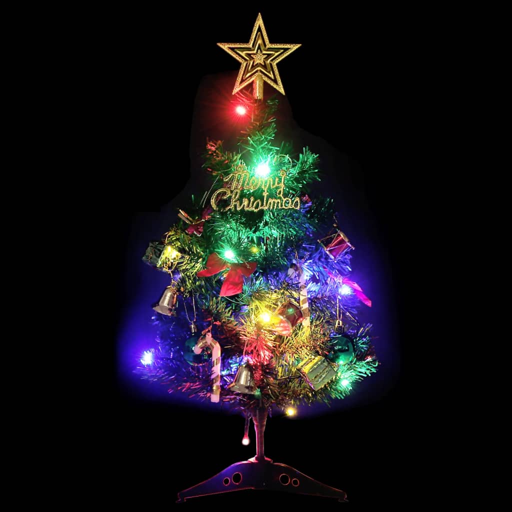 Vidaxl kunstigt juletræ med belysning mini 20 LED'er 45 cm grønt