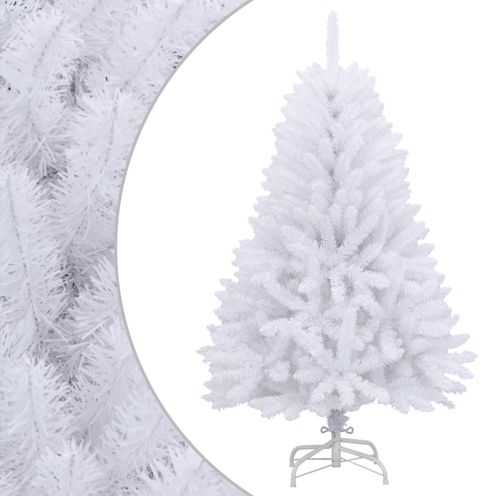 Vidaxl Kunstkerstboom med hængsler og standard 150 cm hvid