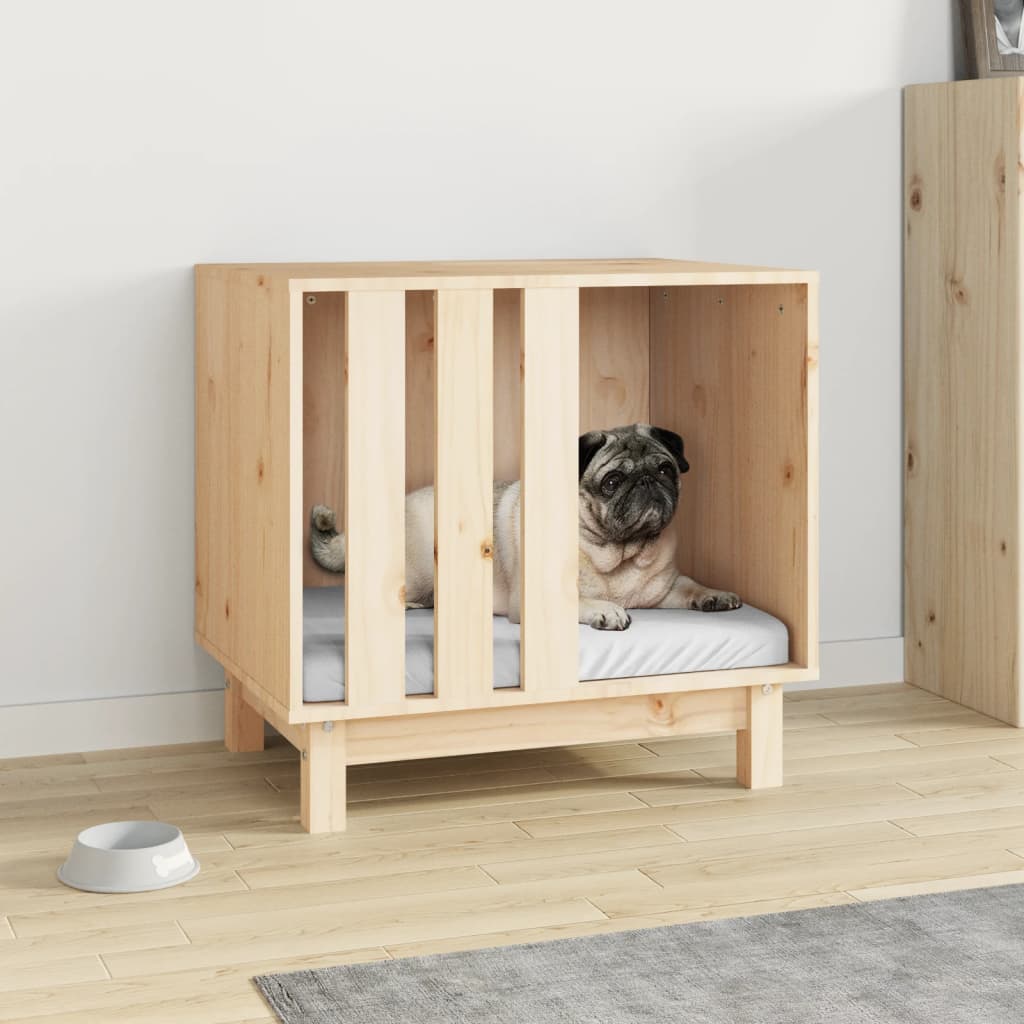 Vidaxl hund loft 60x45x57 cm solid fyrretræ