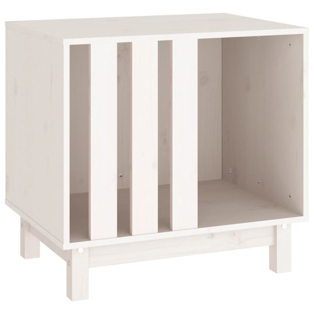 Vidaxxl hundehus 60x45x57 cm massiv fyrretræ hvid