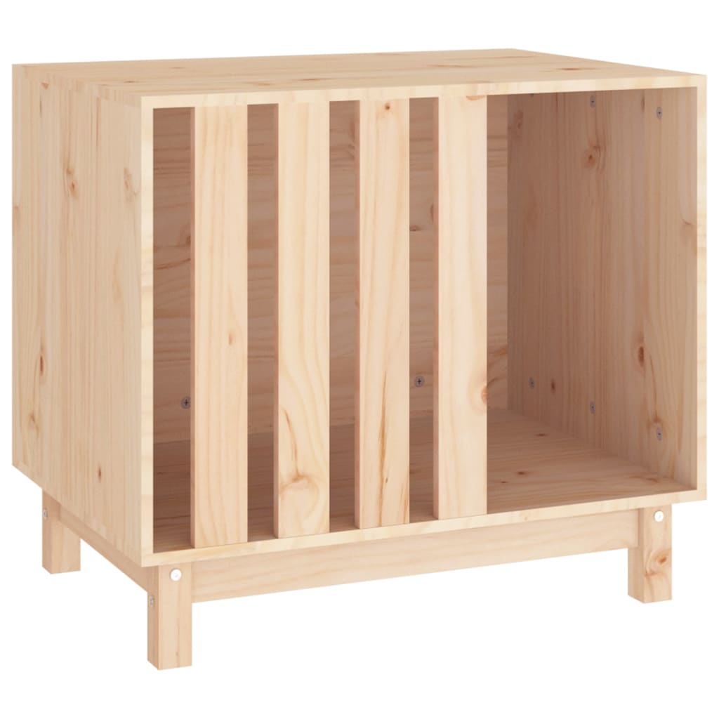 VIDAXXL DOGHOUSE 70X50X62 CM SOLID PINE Wood