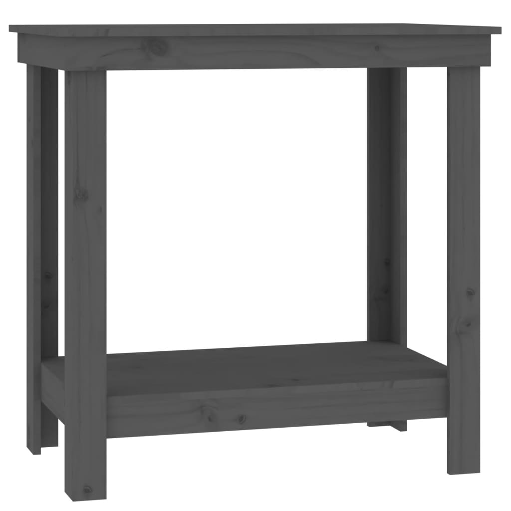 Vidaxx arbejdsbænk 80x50x80 cm fast fyrretræ grå