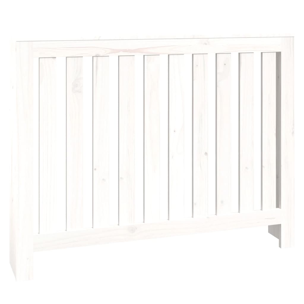 Vidaxl Radiatorom Construction 108.5x19x84 cm Solid Pine White White