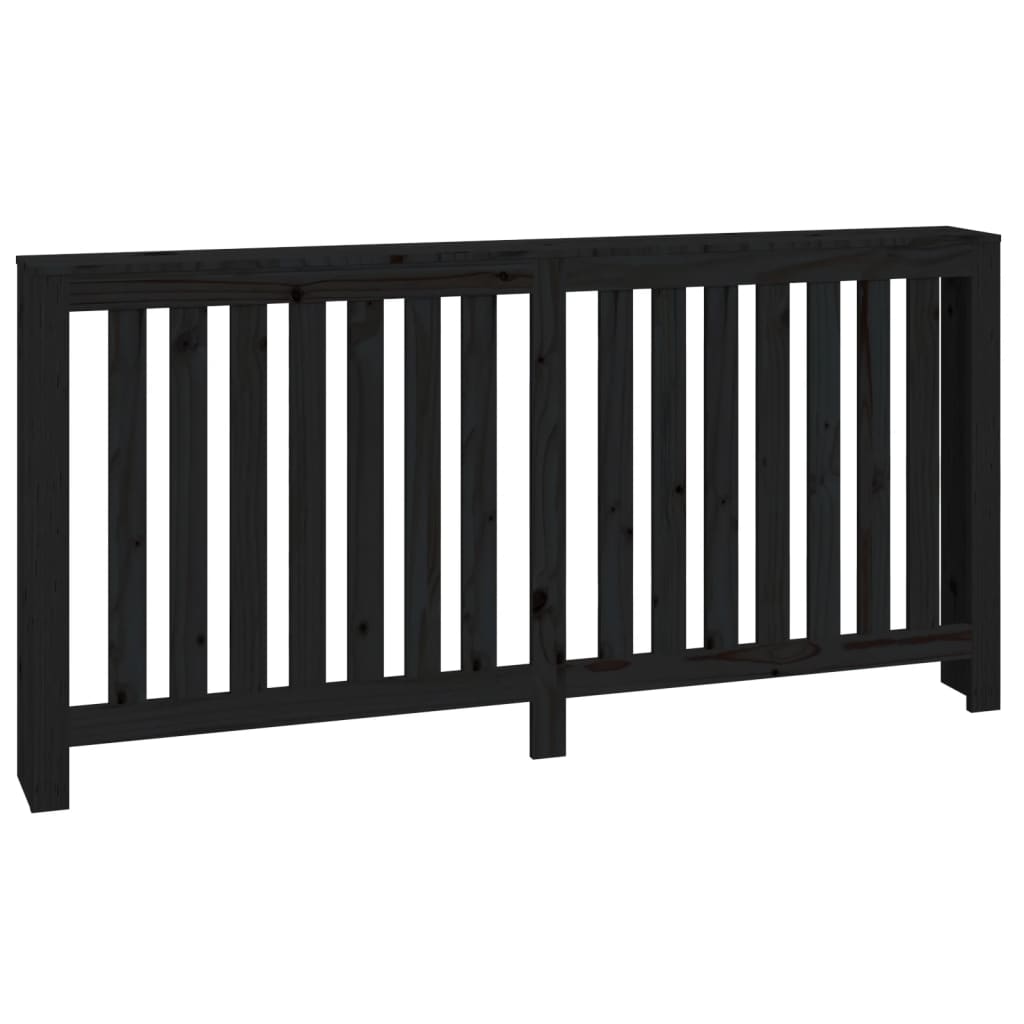 Vidaxl Radiator Casing 169x19x84 cm Solid fyrretræ sort