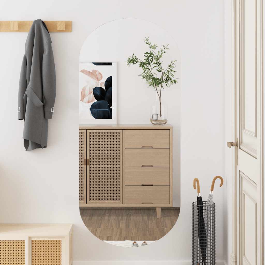 Vidaxl Wall Mirror 45x100 cm ovalt glas