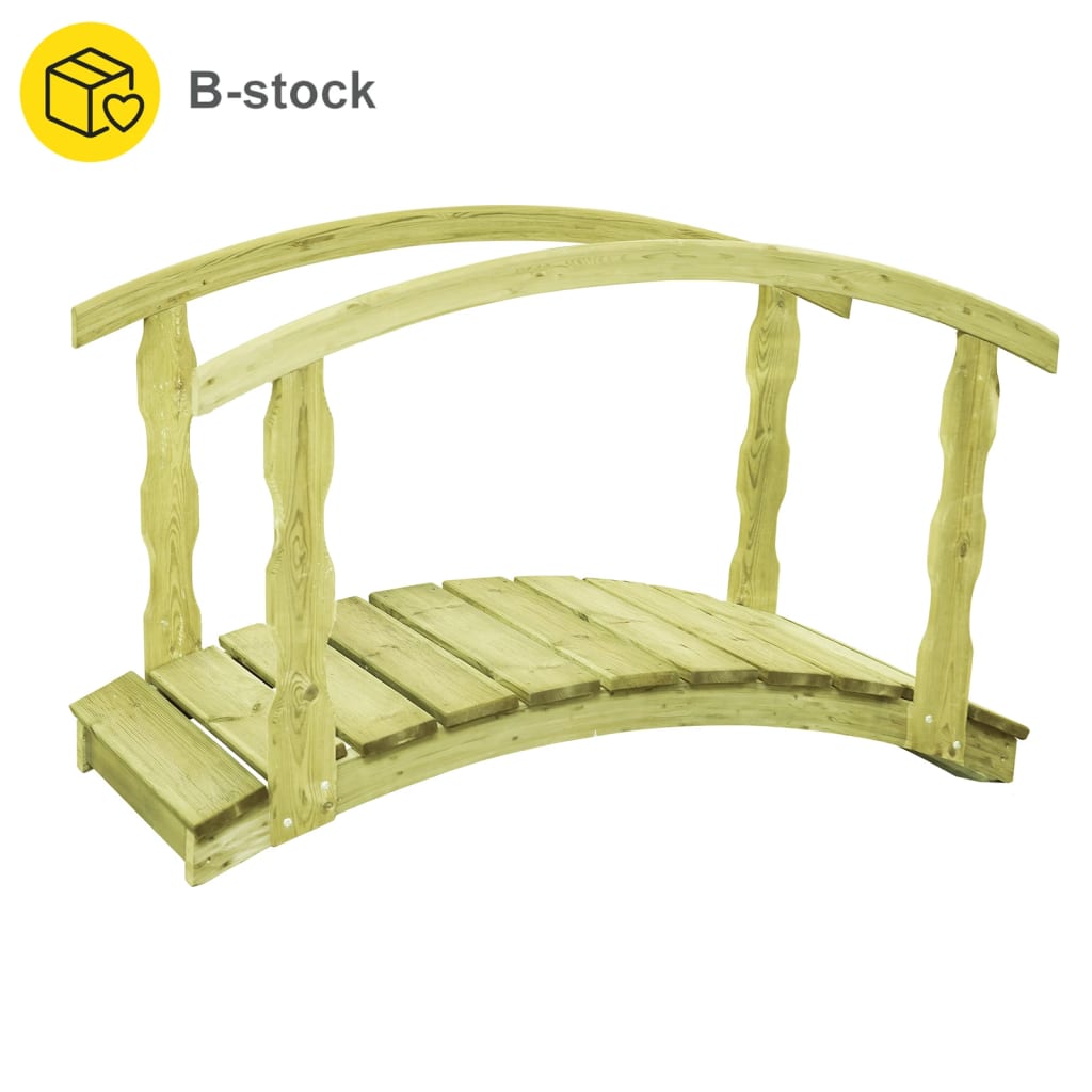 Vidaxl B-Stock Tuinbrug 170x74x105 cm imprægneret fast fyrretræ
