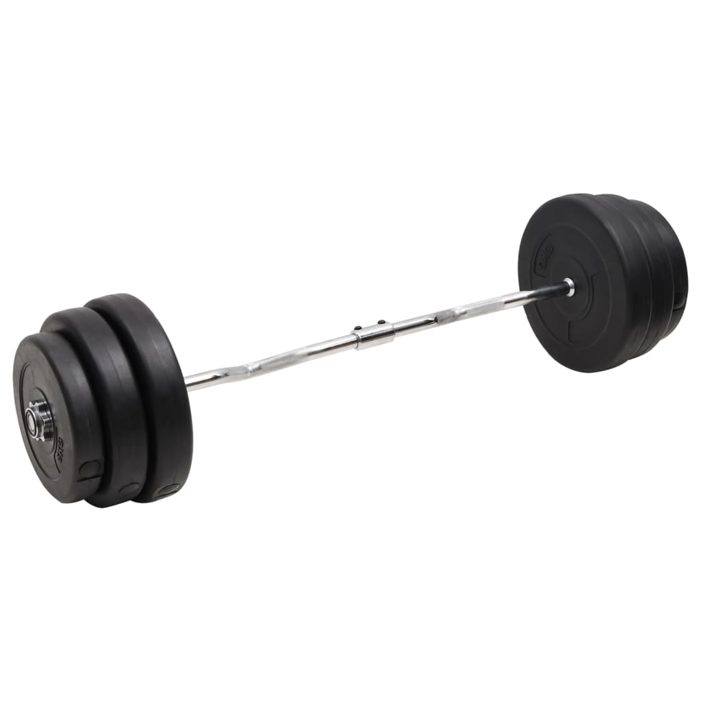 Vidaxl bøjet håndvægt med vægte 90 kg