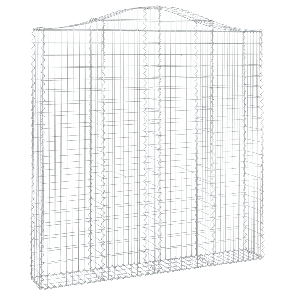 Vidaxl Schans kurve 2 st hvælvede 200x30x200 220 cm jern