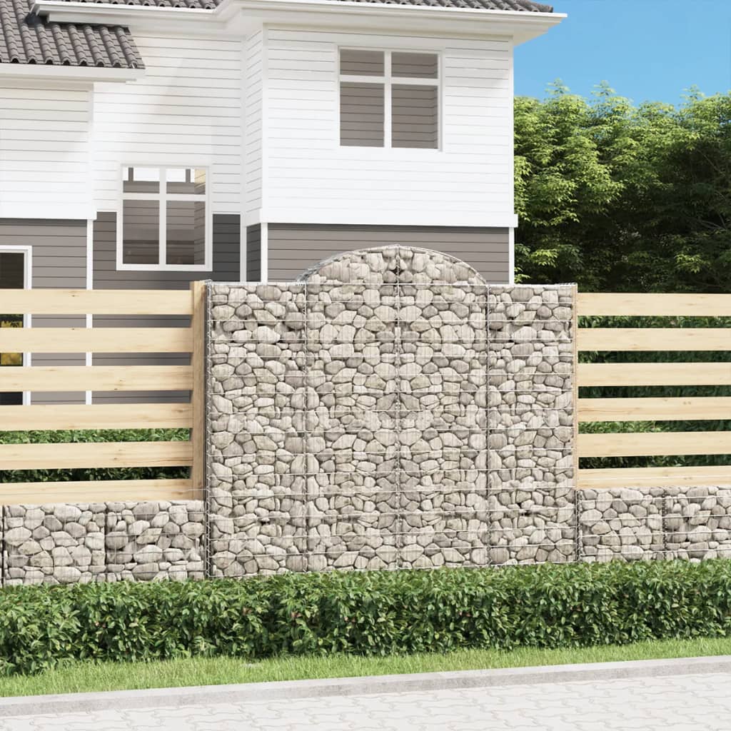 Vidaxl Gabions 7 PCS Buet 200x30x180 200 cm jern