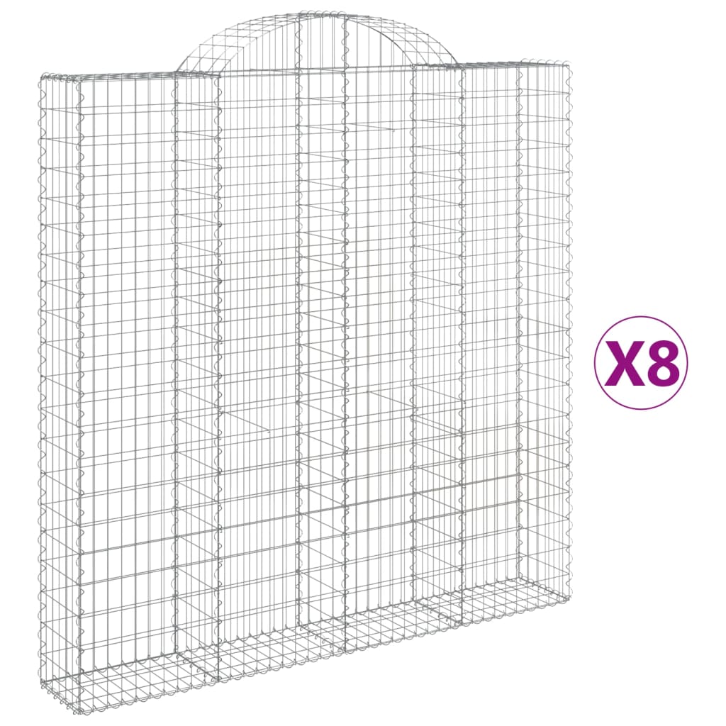Vidaxl Gabions 8 PCS Buet 200x30x200 220 cm jern