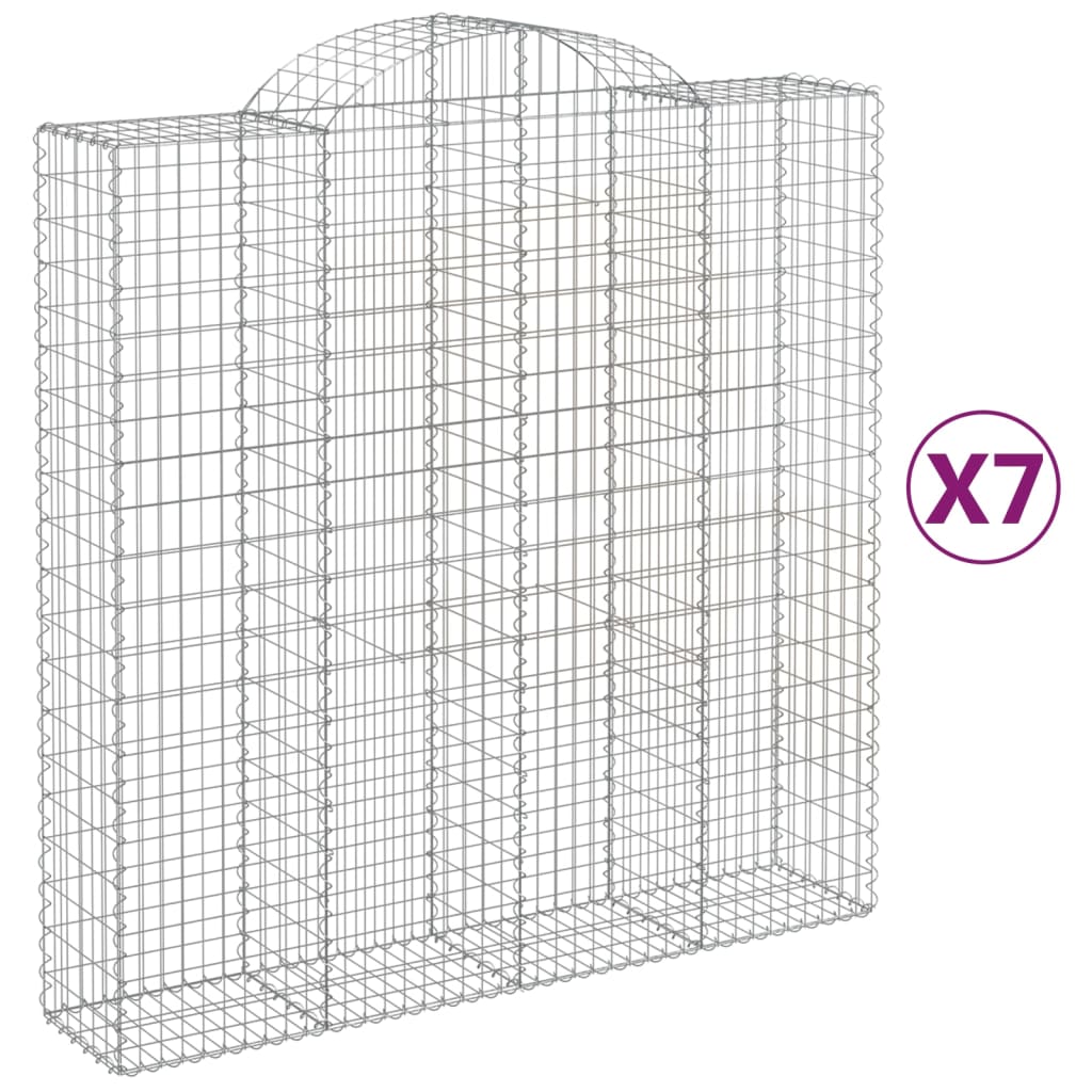 Vidaxl Gabions 7 PCS Buet 200x50x200 220 cm jern