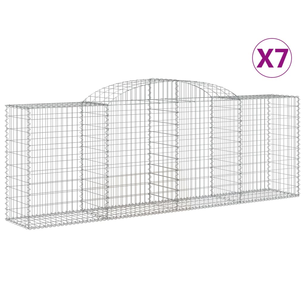 Vidaxl Gabions 7 PCS Buet 300x50x100 120 cm jern