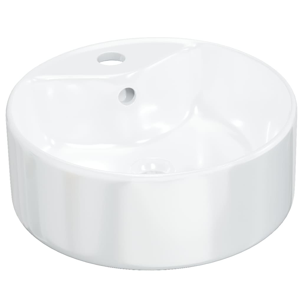 Vidaxx håndvask 40x14,5 cm rund keramik hvid
