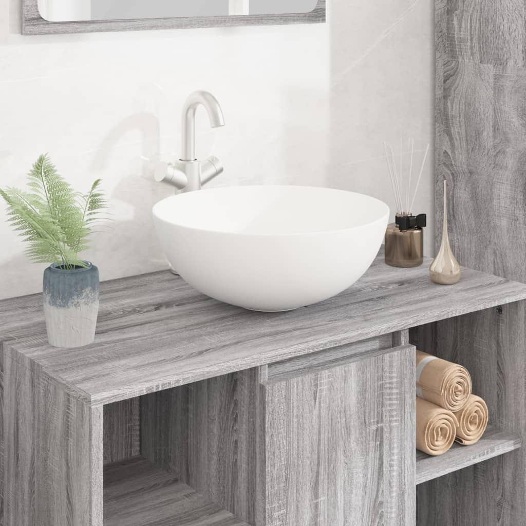 Vidaxx håndvask 36x15 cm rund keramik hvid