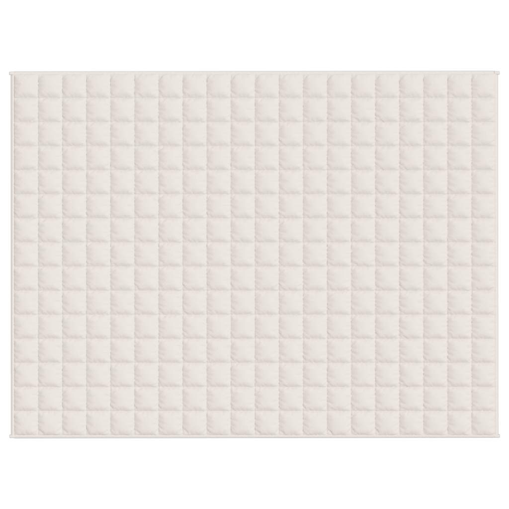 Vidaxx vægtet tæppe 150x200 cm 7 kg stof Lyscreme