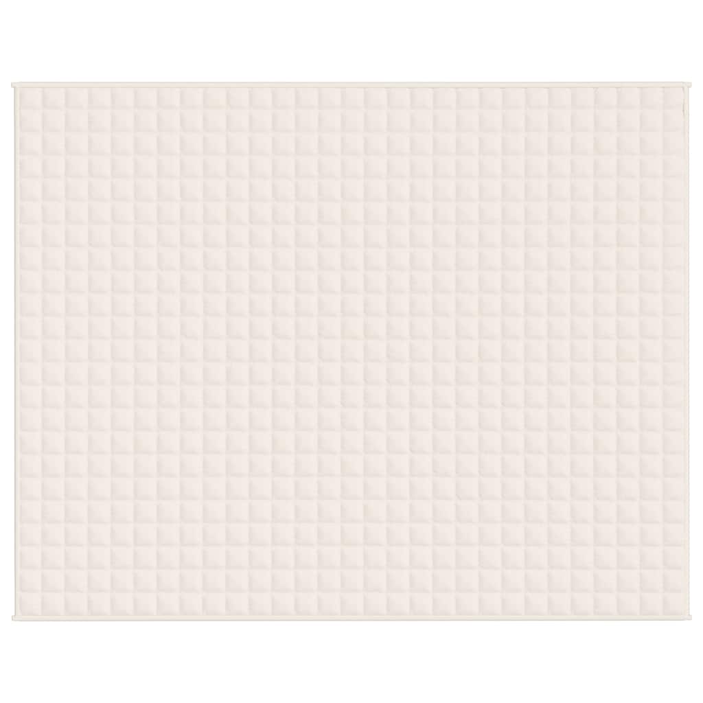 Vidaxx vægtet tæppe 235x290 cm 15 kg stof Lyscreme