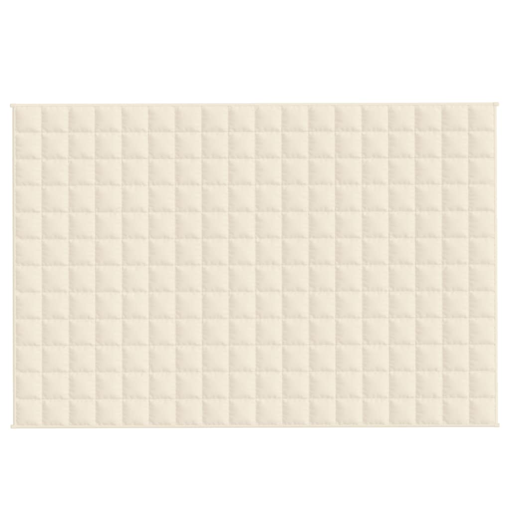 Vidaxx vægtet tæppe 120x180 cm 5 kg stof Lyscreme