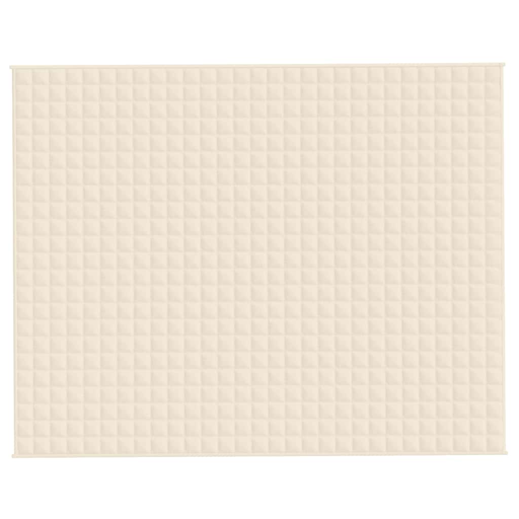 Vidaxx vægtet tæppe 235x290 cm 11 kg stof Lyscreme