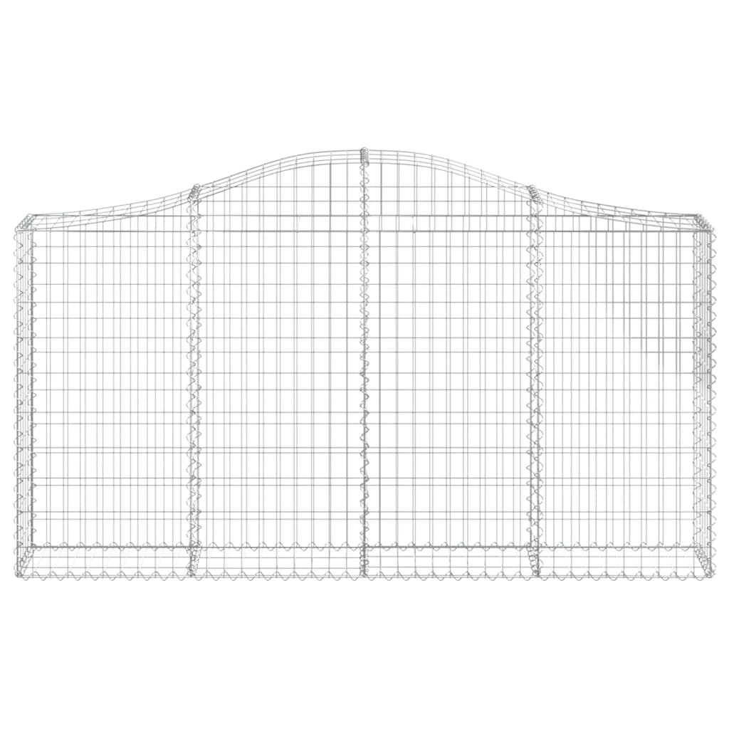Vidaxx Gabion hvælvede 200x30x100 120 cm galvaniseret jern