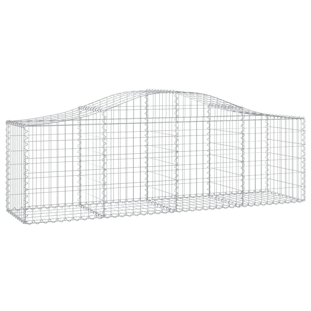 Vidaxx Gabion hvælvede 200x50x60 80 cm galvaniseret jern