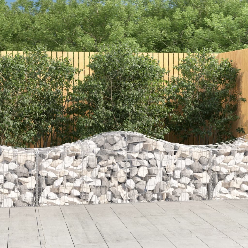 Vidaxx Gabion hvælvede 200x50x60 80 cm galvaniseret jern