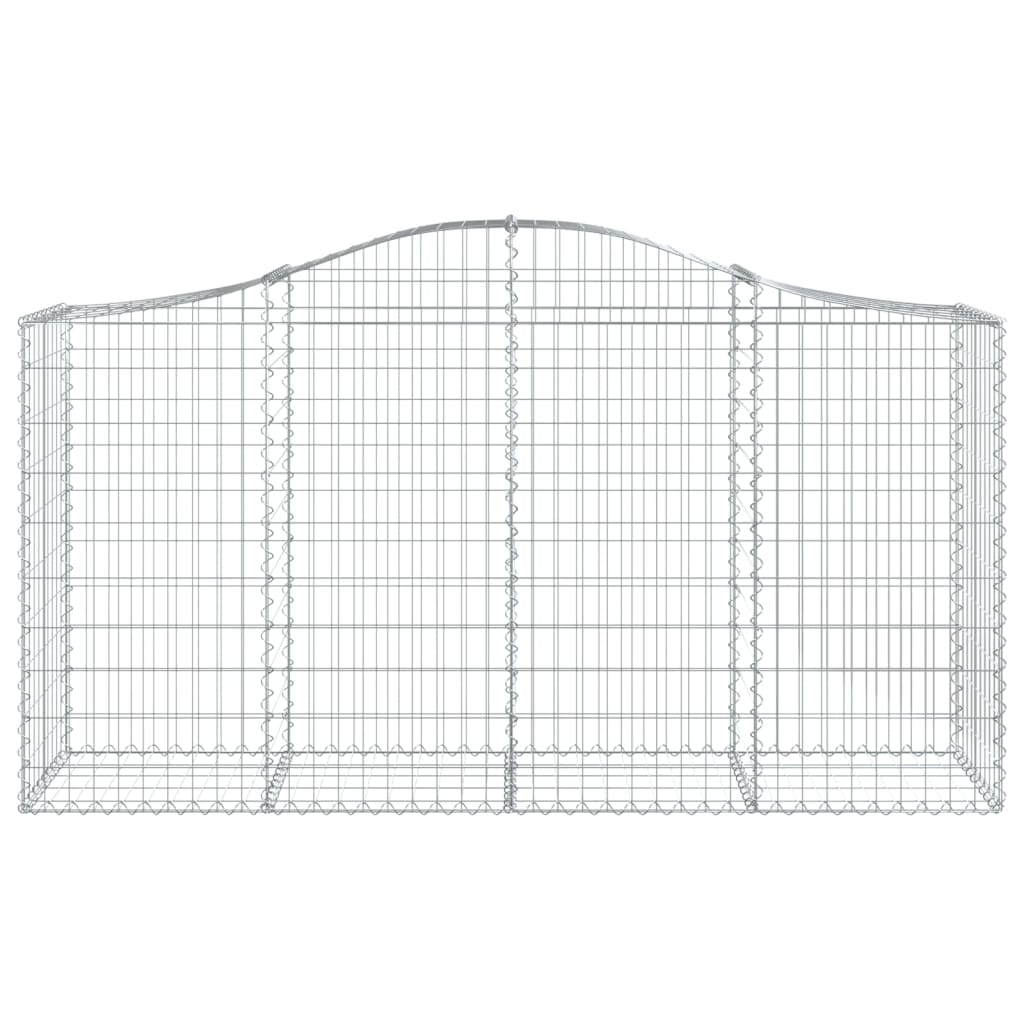 Vidaxx Gabion hvælvede 200x50x100 120 cm galvaniseret jern