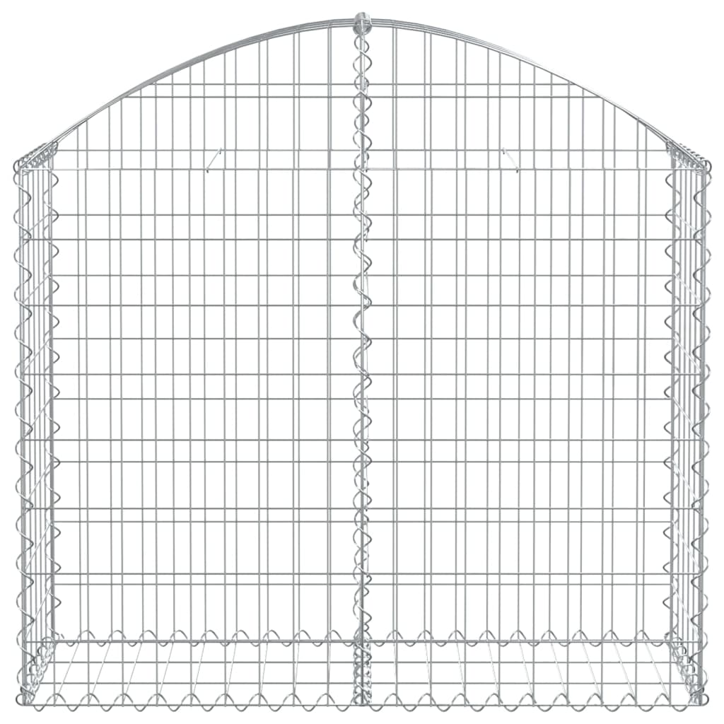 Vidaxx Gabion hvælvede 100x30x80 100 cm galvaniseret jern