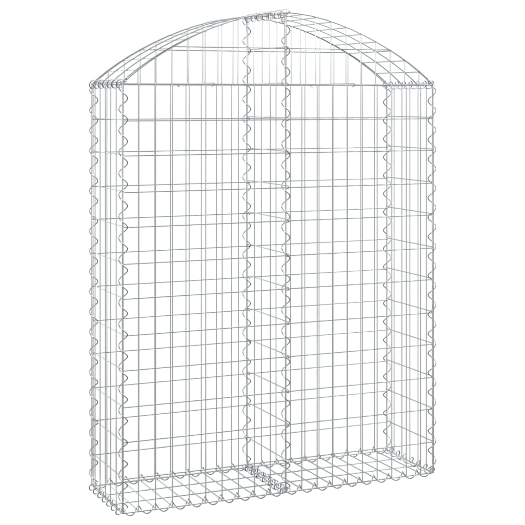 Vidaxx Gabion hvælvede 100x30x120 140 cm galvaniseret jern