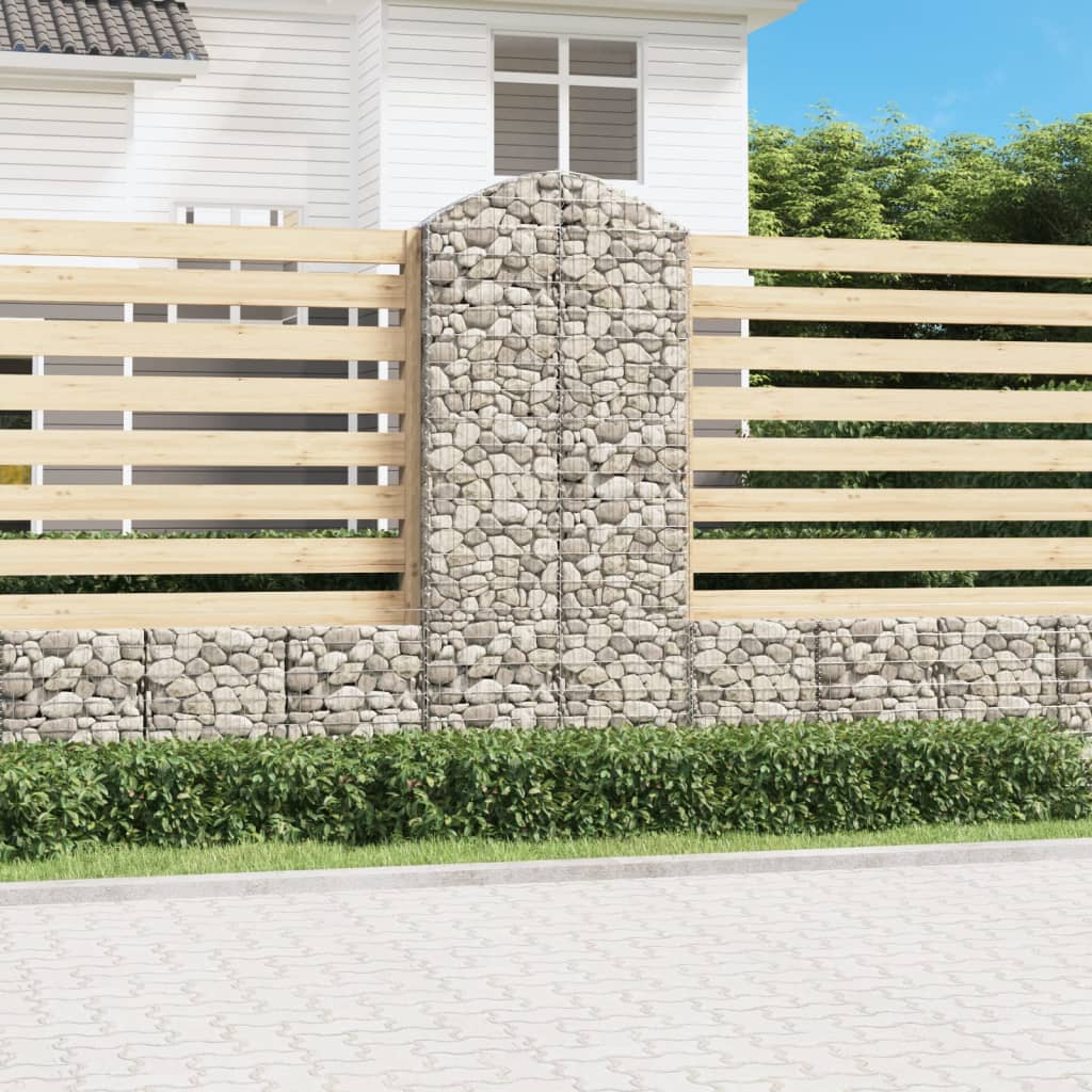 Vidaxx Gabion hvælvede 100x30x220 240 cm galvaniseret jern