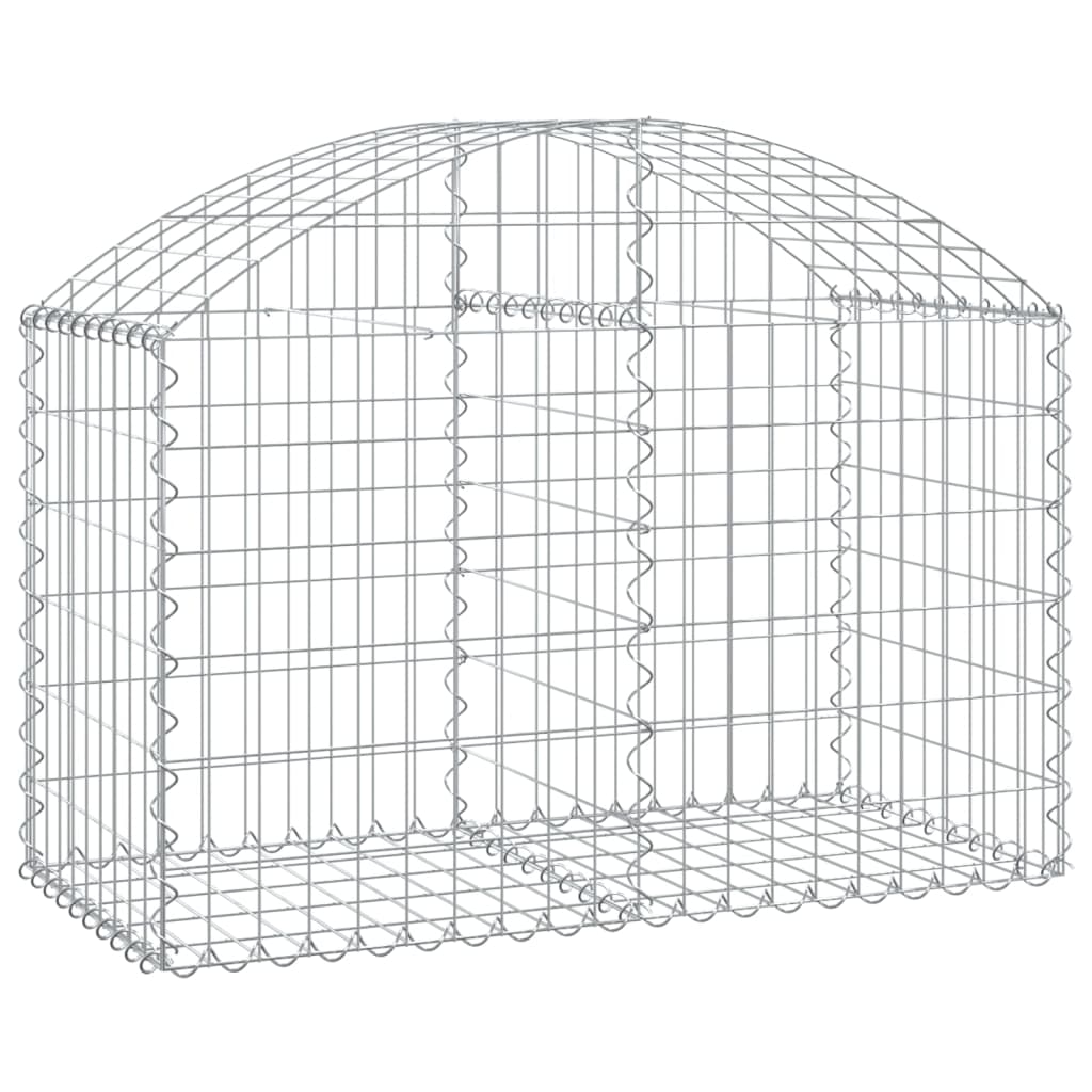 Vidaxx Gabion hvælvede 100x50x60 80 cm galvaniseret jern