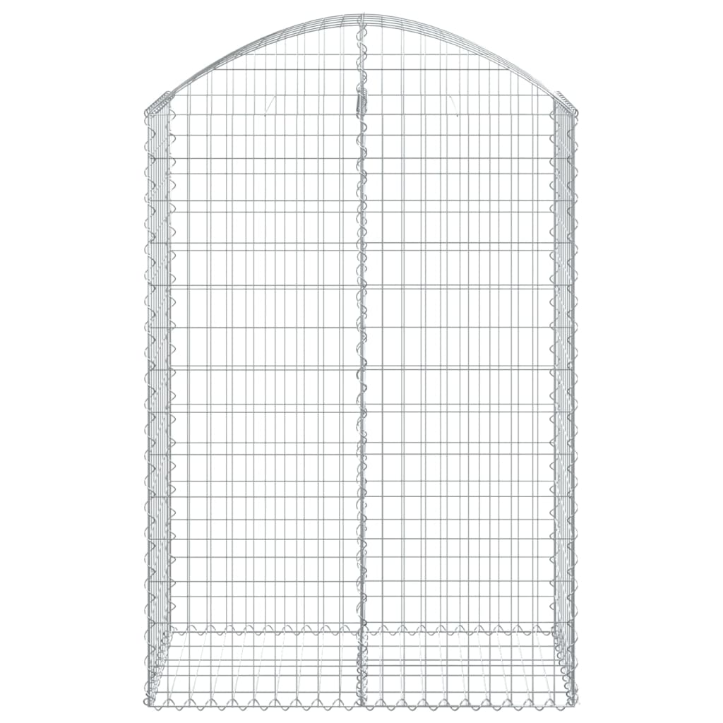Vidaxx Gabion hvælvede 100x50x140 160 cm galvaniseret jern