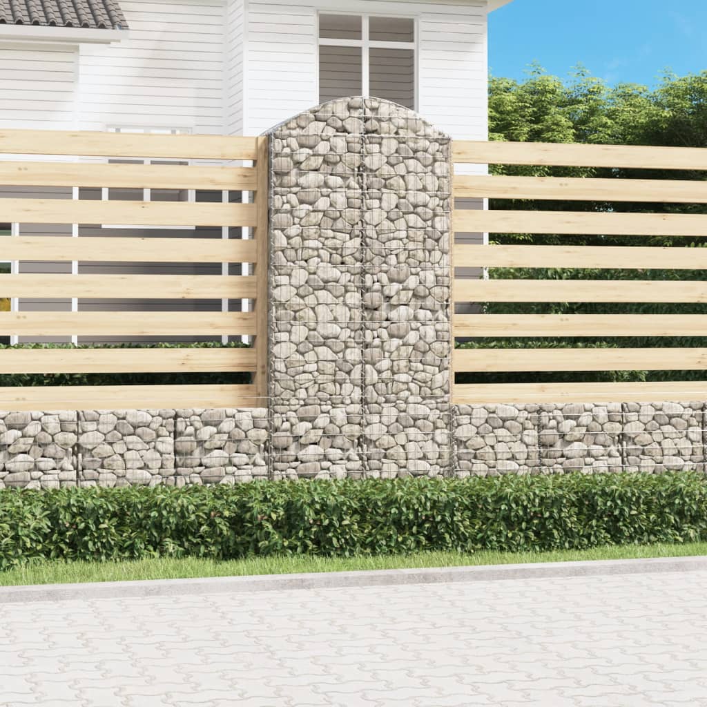 Vidaxx Gabion hvælvede 100x50x220 240 cm galvaniseret jern
