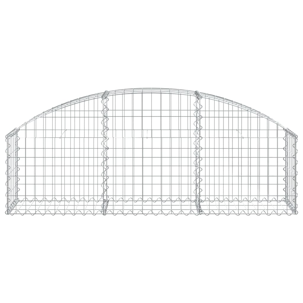Vidaxx Gabion hvælvede 150x30x40 60 cm galvaniseret jern