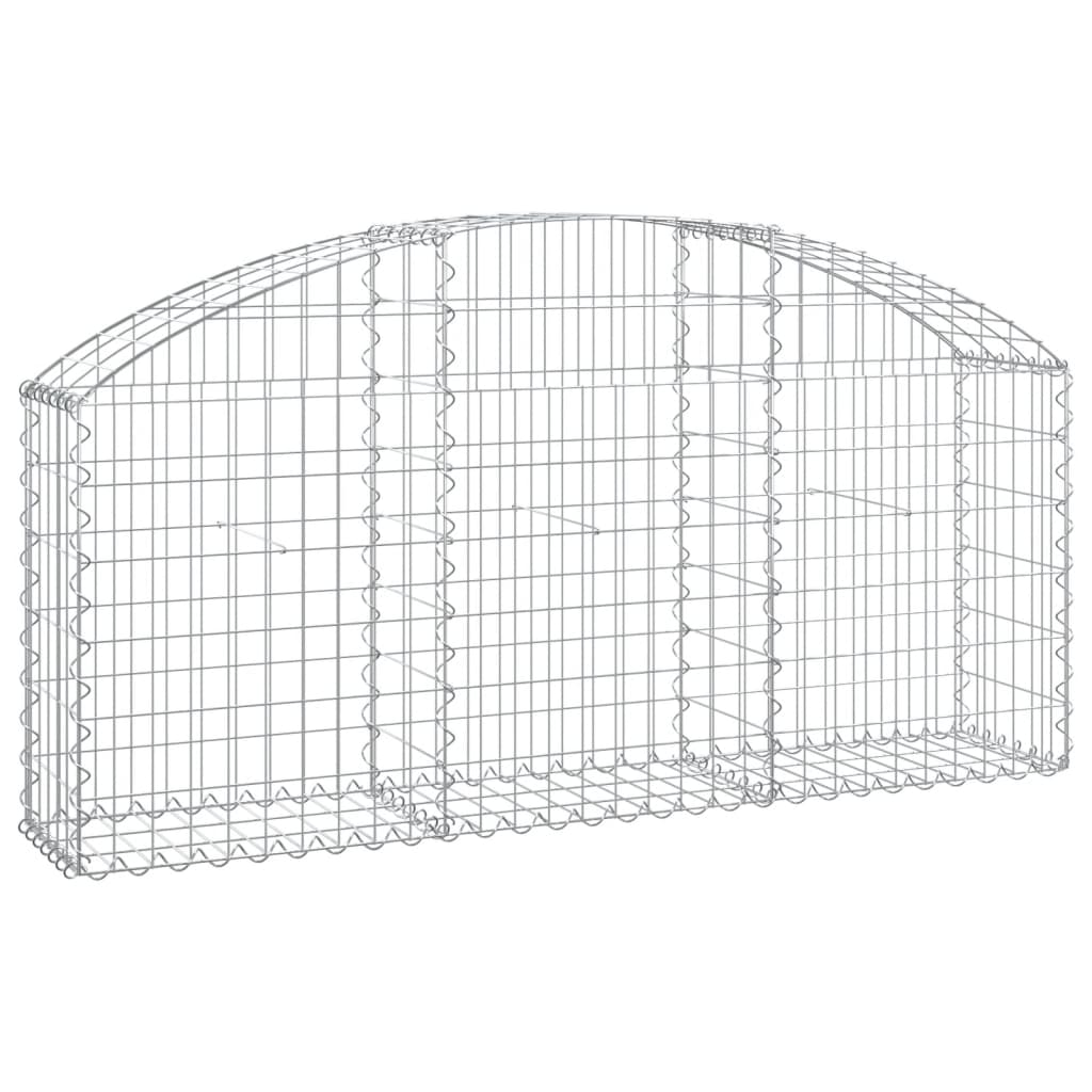 Vidaxx Gabion hvælvede 150x30x60 80 cm galvaniseret jern