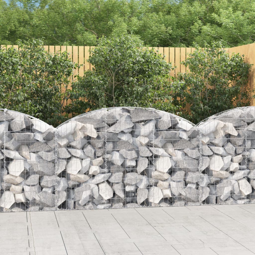 Vidaxx Gabion hvælvede 150x30x80 100 cm galvaniseret jern