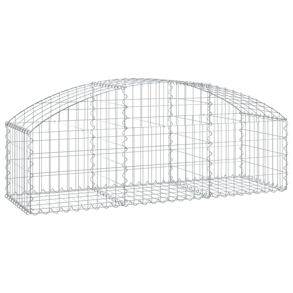 Vidaxx Gabion hvælvede 150x50x40 60 cm galvaniseret jern