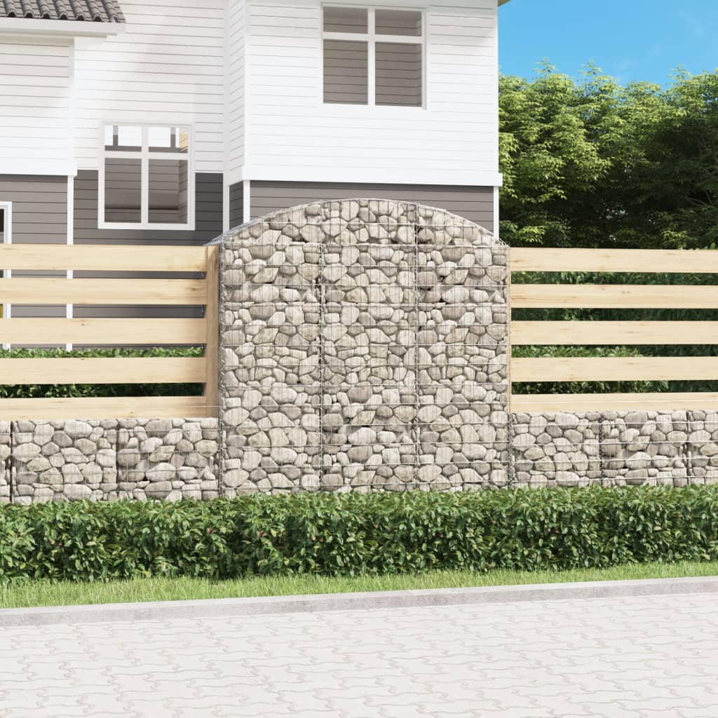 Vidaxx Gabion hvælvede 150x50x160 180 cm galvaniseret jern