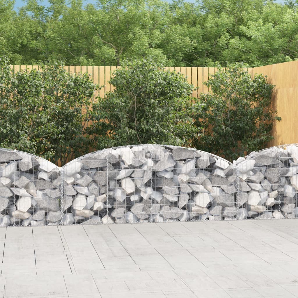 Vidaxx Gabion hvælvede 200x30x60 80 cm galvaniseret jern