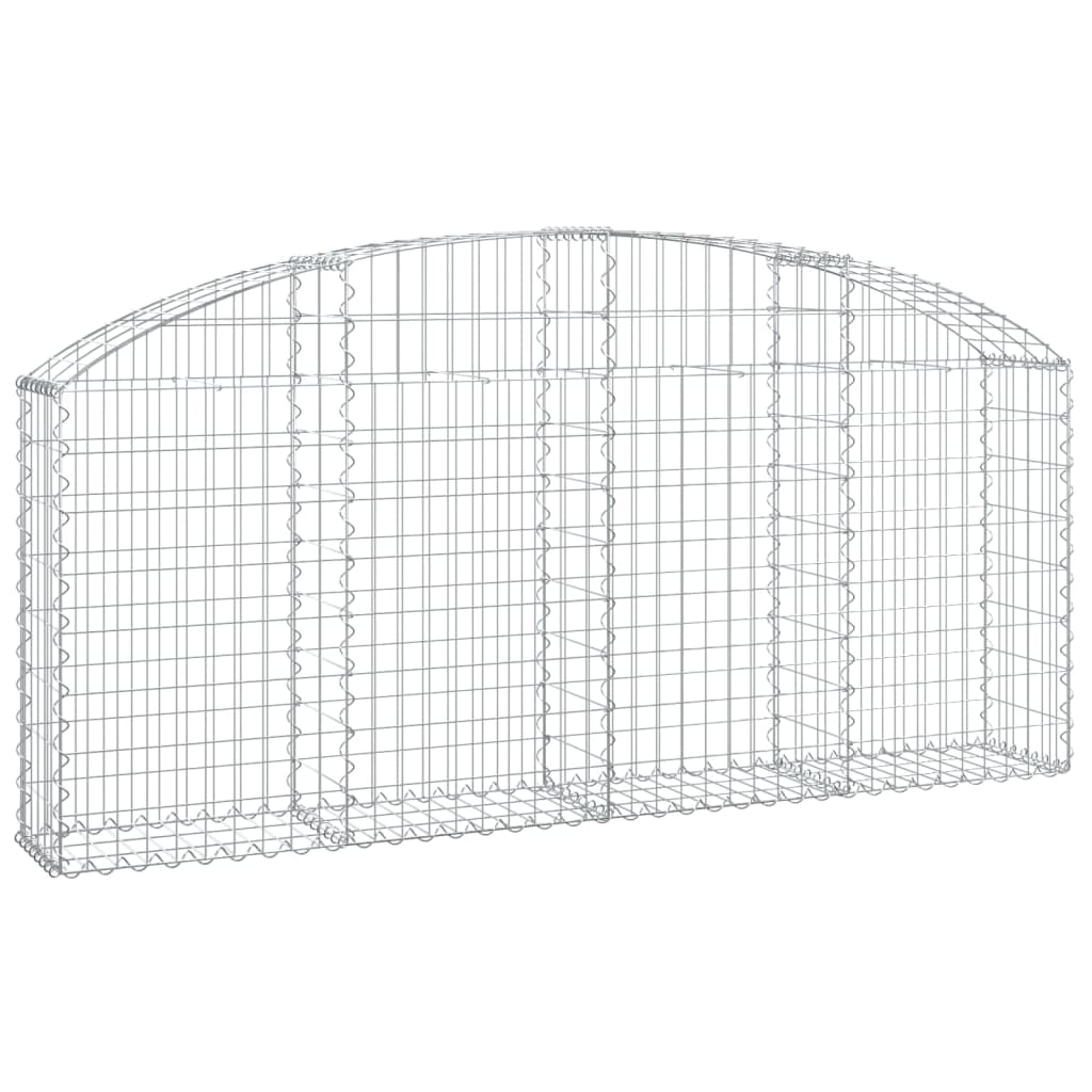 Vidaxx Gabion hvælvede 200x30x80 100 cm galvaniseret jern