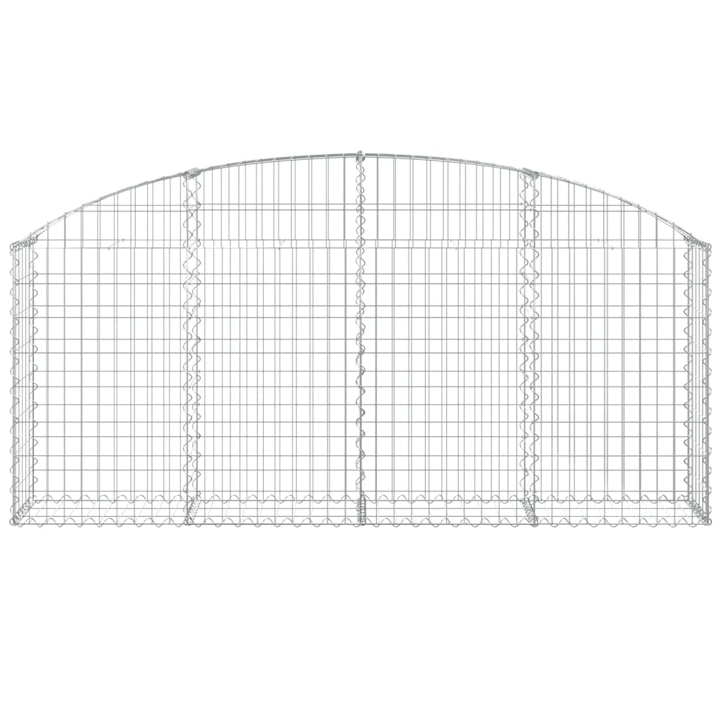 Vidaxx Gabion hvælvede 200x30x80 100 cm galvaniseret jern