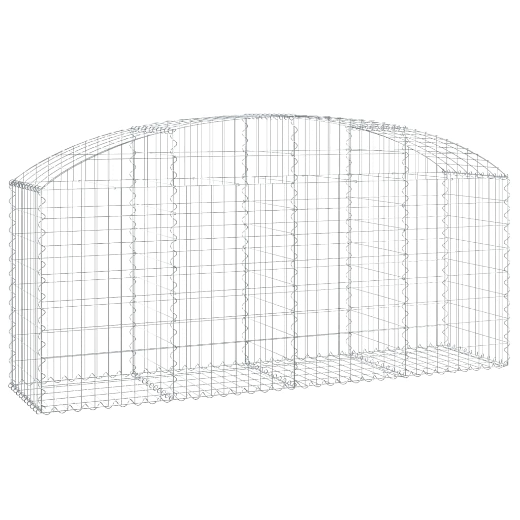 Vidaxx Gabion hvælvede 200x50x80 100 cm galvaniseret jern