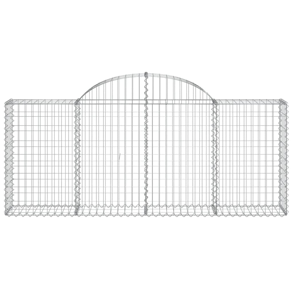 Vidaxx Gabion hvælvede 200x30x80 100 cm galvaniseret jern