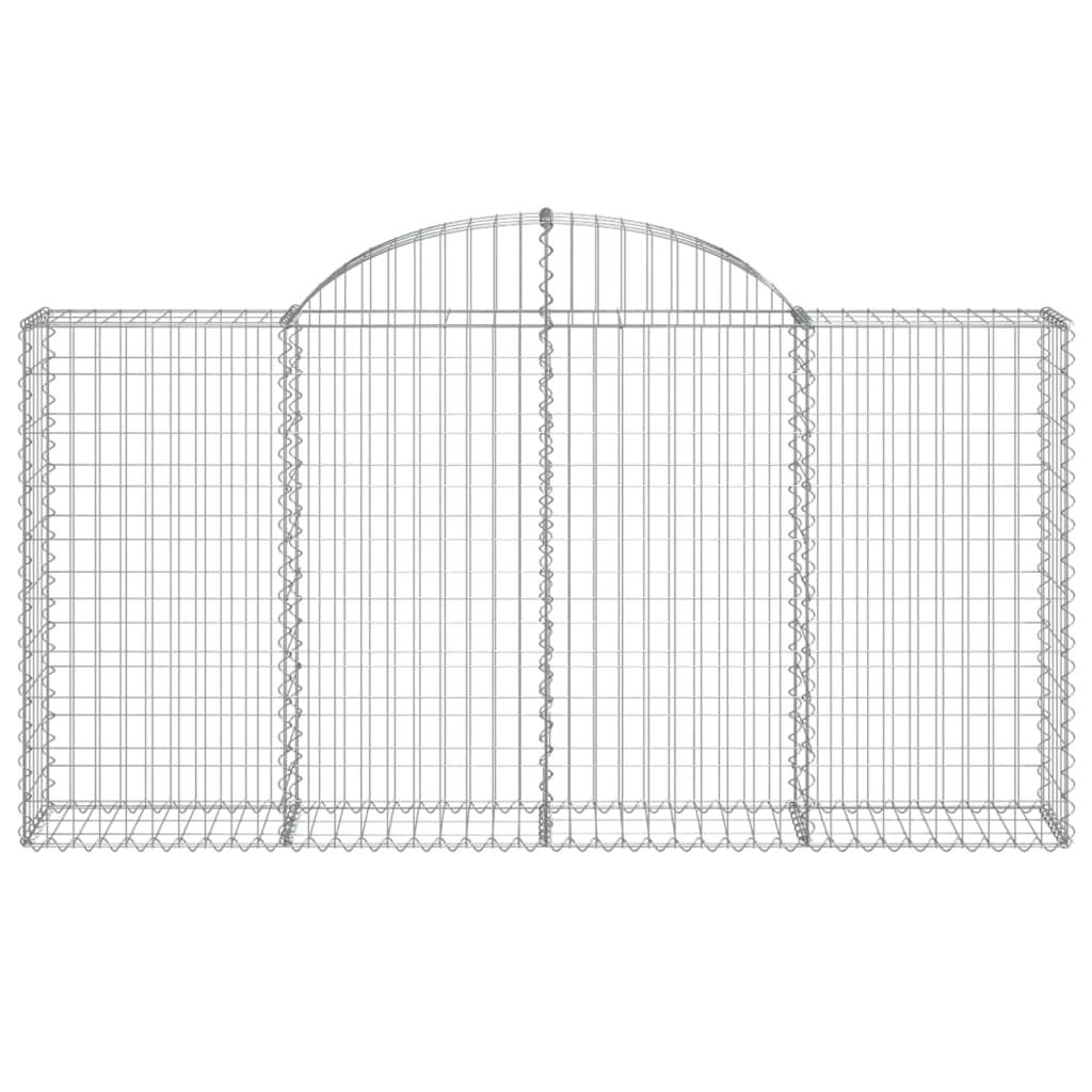 Vidaxx Gabion hvælvede 200x30x100 120 cm galvaniseret jern