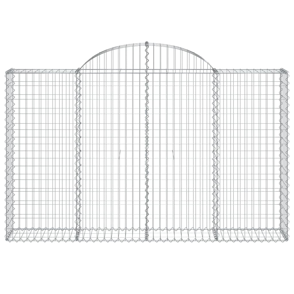 Vidaxx Gabion hvælvede 200x30x120 140 cm galvaniseret jern